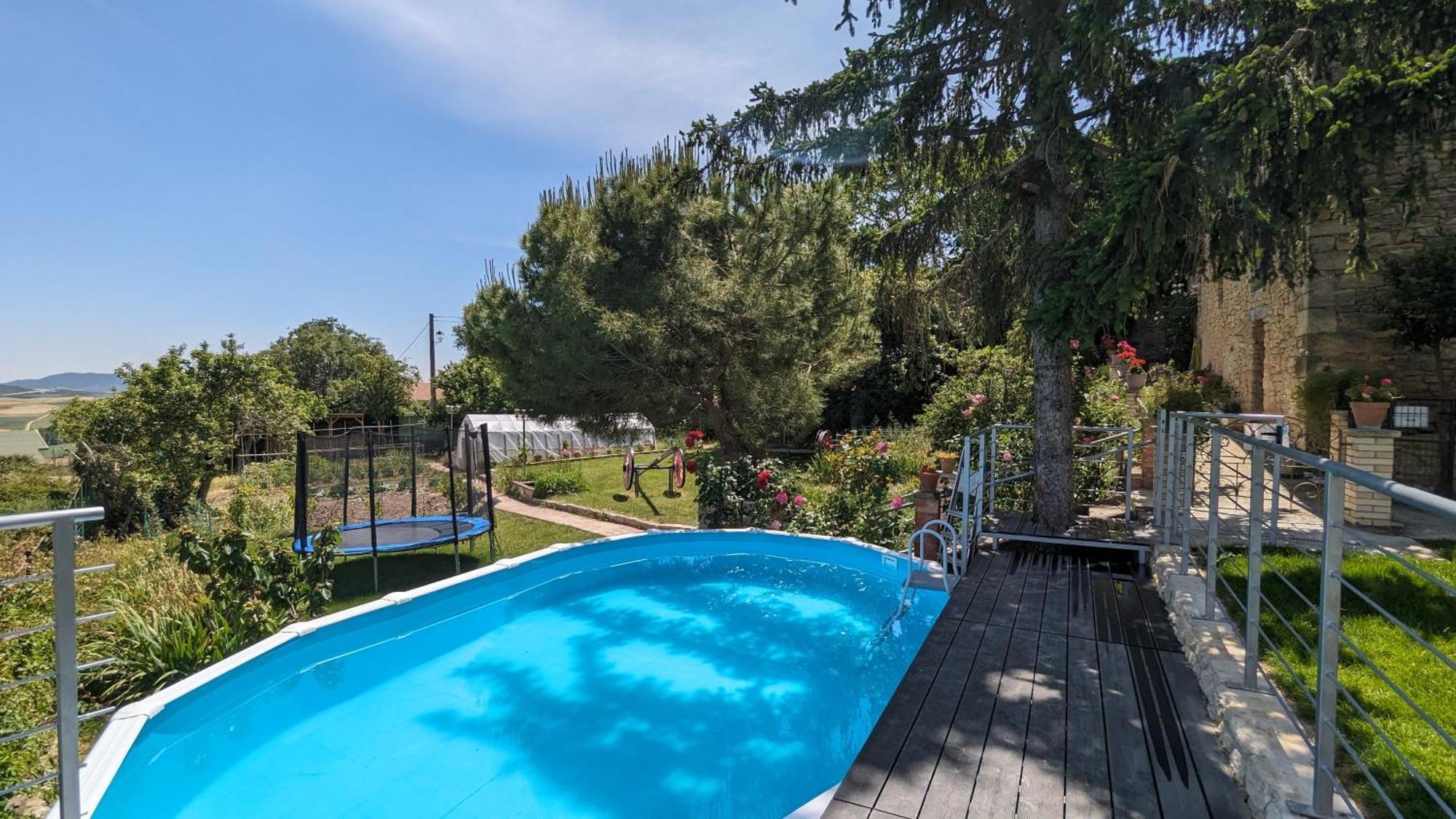 Casa Albaitar, alojamiento rural con jardin Azcona Exterior foto